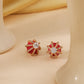 Poppy Enamel Studs