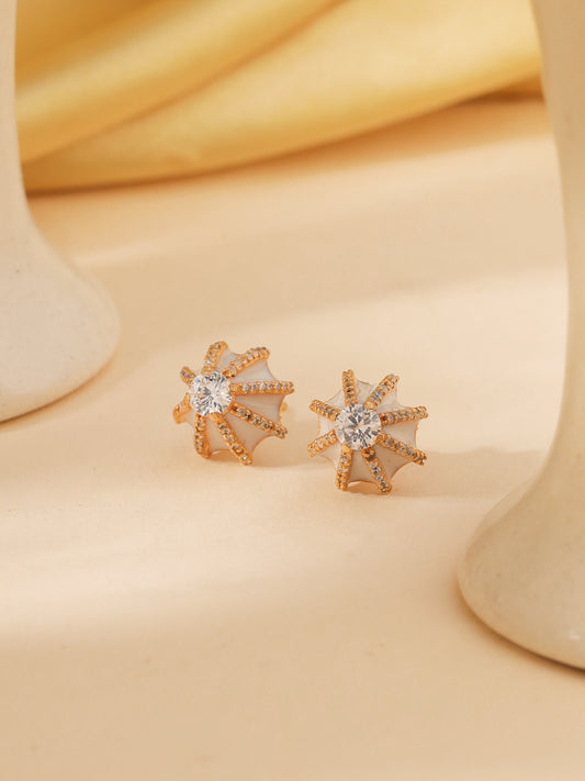 Poppy Enamel Studs